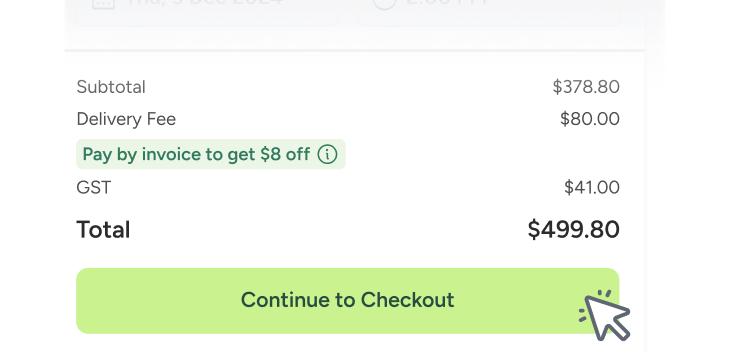 Checkout in 1 click